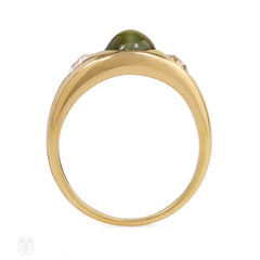 Antique cat's eye chysoberyl ring