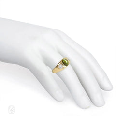 Antique cat's eye chysoberyl ring