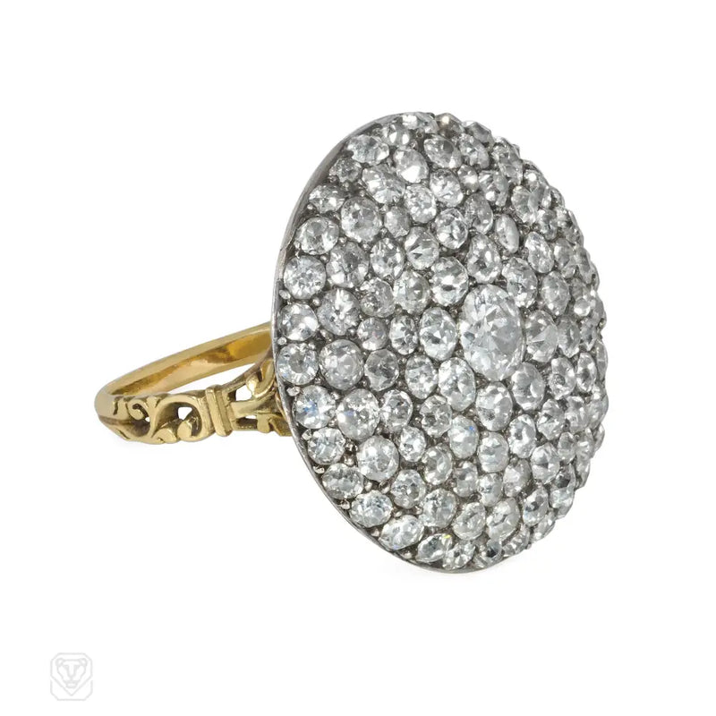 Antique Circular Pavé Diamond Ring