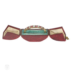 Antique diamond and tourmaline bracelet