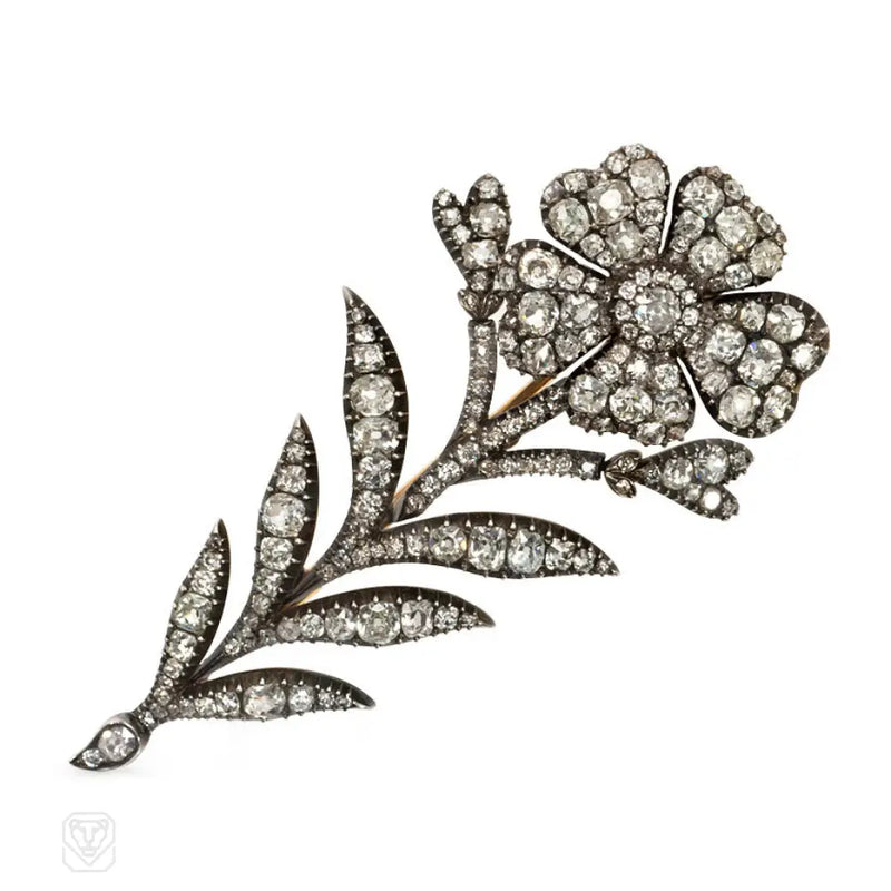 Antique Diamond Corsage Brooch