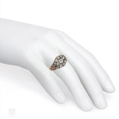 Antique diamond flower ring