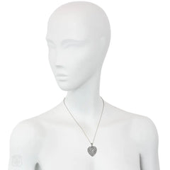 Antique diamond heart necklace/brooch