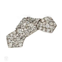 Antique diamond knotted brooch, Austro-Hungary