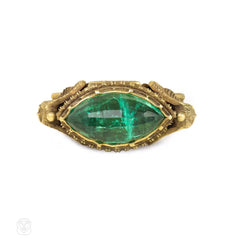 Antique Egyptian Revival poison ring, Marcus & Co.