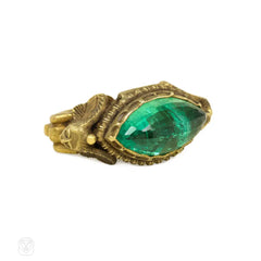 Antique Egyptian Revival poison ring, Marcus & Co.