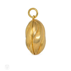 Antique fluted gold locket