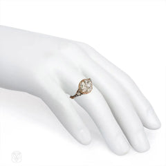 Antique foiled rose-cut diamond ring