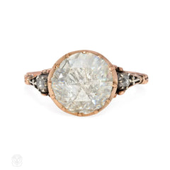 Antique foiled rose-cut diamond ring