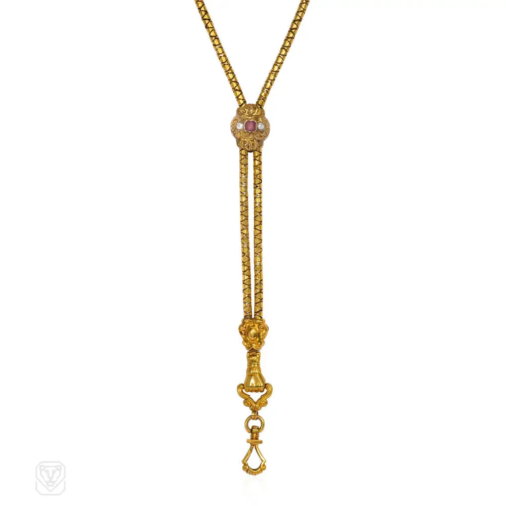 Old Hand Chain Antique French clasped hand slide chain – Kentshire