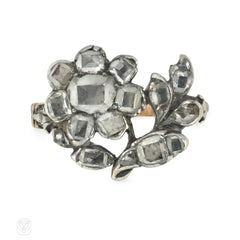 Antique French diamond jardinière ring