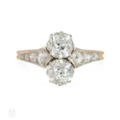 Antique French Toi et Moi diamond ring