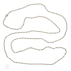Antique French two-color longchain