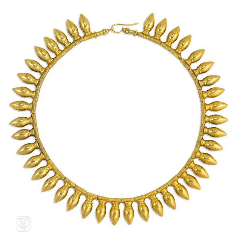 Antique Gold Amphora Necklace Vatican