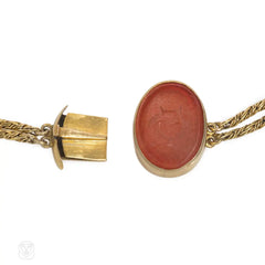 Antique gold and gemstone specimen bracelet