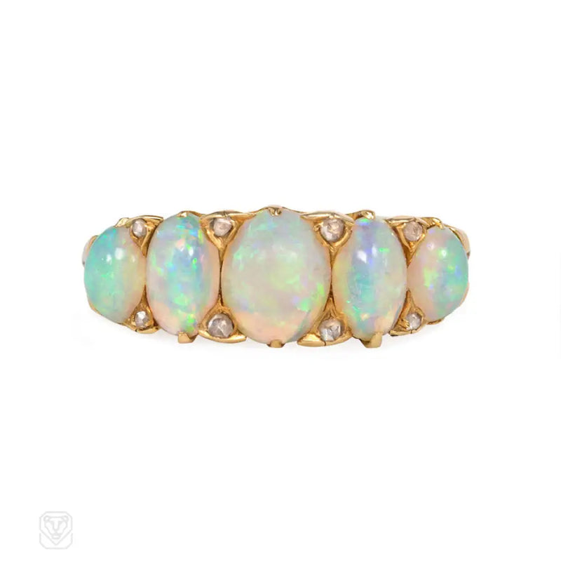 Antique Gold And Opal Ring