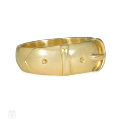 Antique gold buckle ring