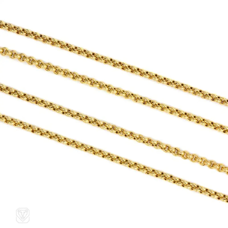 Antique Gold Long Guard Chain