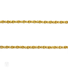 Antique gold oval chain
