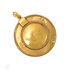 Antique gold pendant, Ernesto Pierret