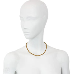 Antique gold snake chain necklace