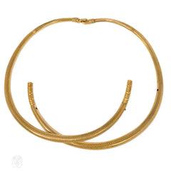 Antique gold torque necklace, Michelsen, Copenhagen