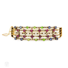 Antique multigem harem bracelet