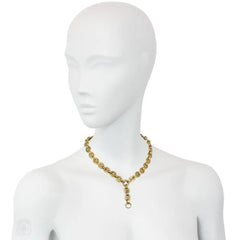 Antique nautical locket chain necklace