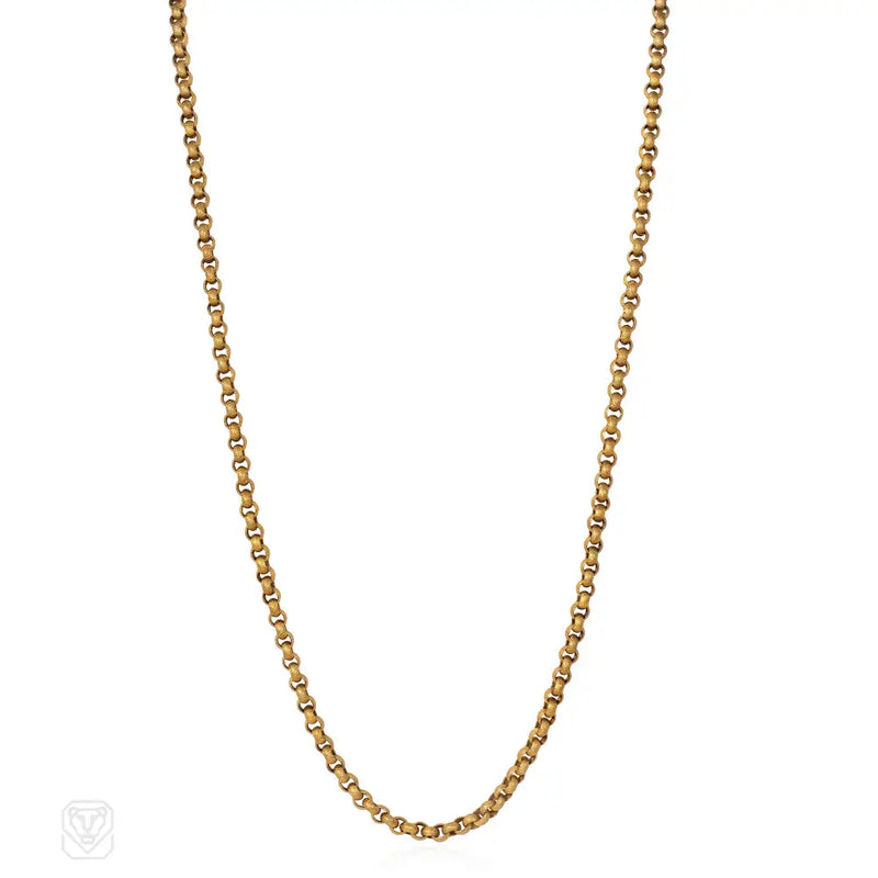 Antique pinchbeck muff chain