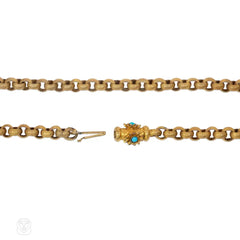 Antique pinchbeck muff chain