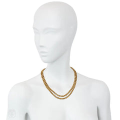 Antique pinchbeck muff chain