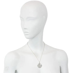 Antique platinum and diamond round locket