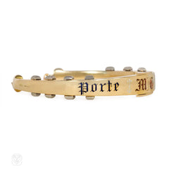 Antique "porte bonheur" horseshoe bracelet
