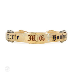 Antique "porte bonheur" horseshoe bracelet