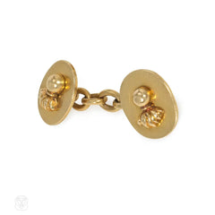 Antique Royal Fusiliers gold cufflinks