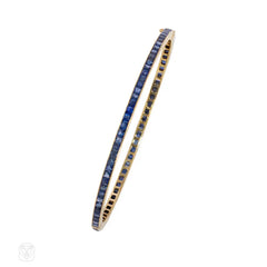 Antique sapphire bangle