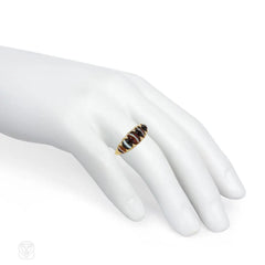 Antique sardonyx and diamond ring