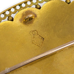 Antique Scottish agate fan pendant brooch