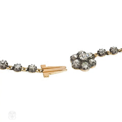 Antique style diamond rivière necklace