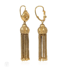 Antique tassel earrings, France