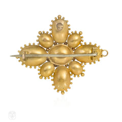 Antique topaz necklace with pendant/brooch