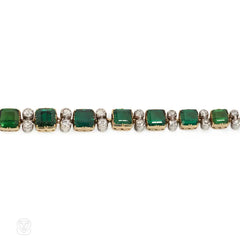 Antique tourmaline and diamond bracelet