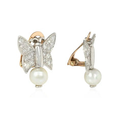 Art Deco butterfly earrings