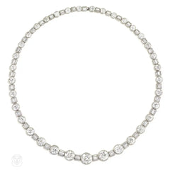 Art Deco convertible diamond necklace
