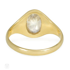 Art Deco diamond and gold ring of tapered design