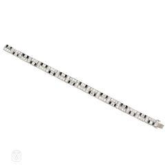 Art Deco diamond and onyx bracelet, Udall & Ballou