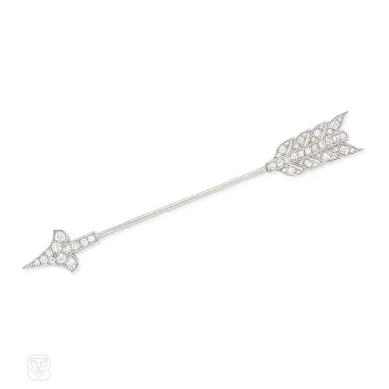 Art Deco Diamond Arrow Jabot Cartier