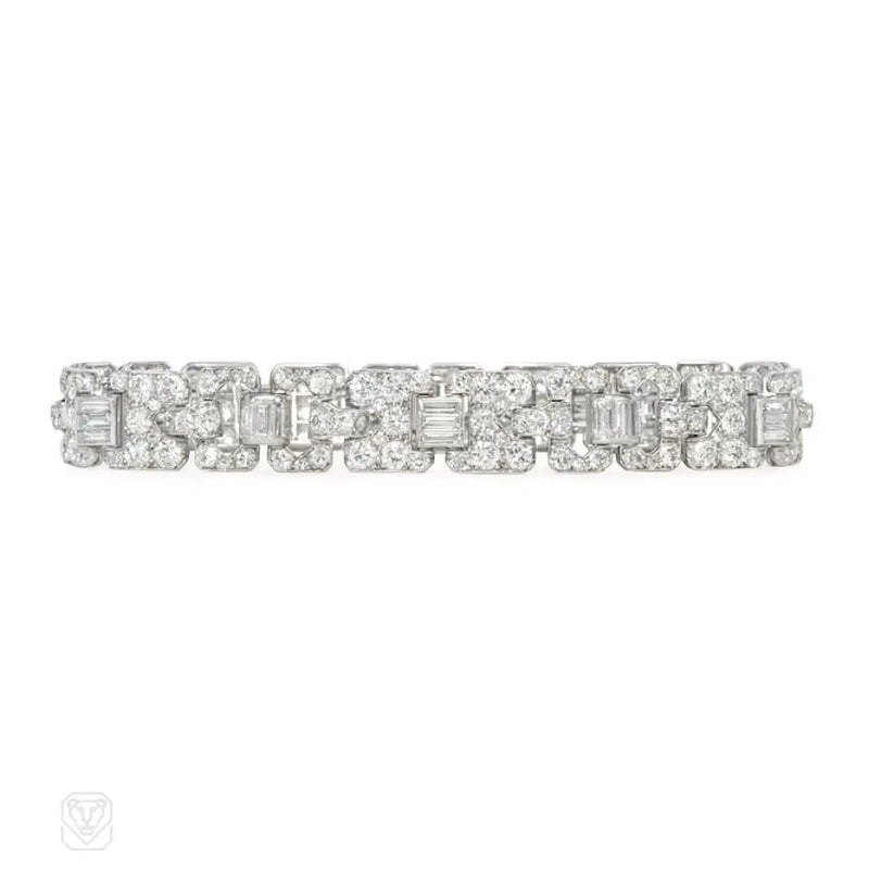 Art Deco Diamond Bracelet Mauboussin