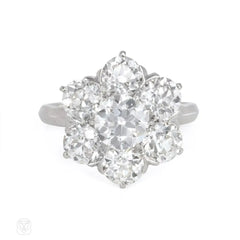 Art Deco diamond cluster ring