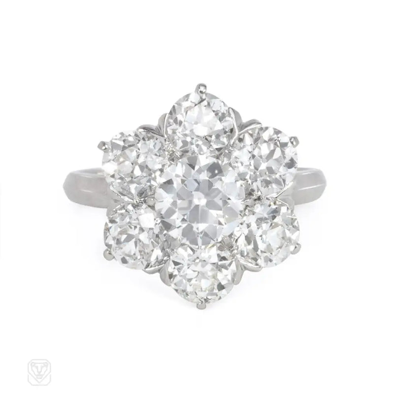 Art Deco Diamond Cluster Ring